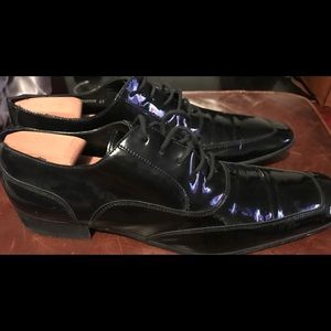 D&G patent leather tuxedo dress shoes